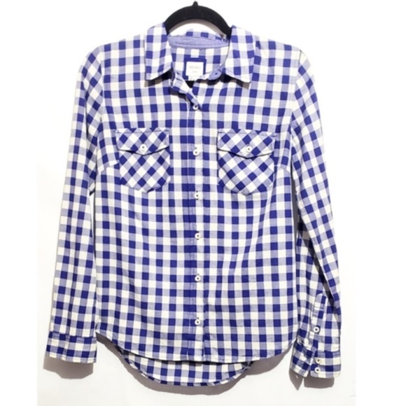 Forever 21 Tops - 50% off forever 21 gingham blue button up long